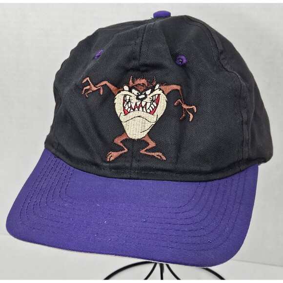 Vintage 1993 TAZ Tasmanian Devil Looney Tunes Snapback Hat Cap Warner Bros. - Picture 1 of 7
